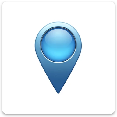 blue location pin sticker
