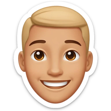 personalized cartoon avatar smiling sticker