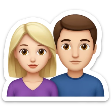 Naked woman and men whit sticker