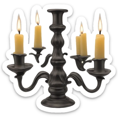Vintage candle holder for 5 candles  sticker