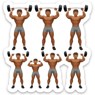 sanxingdui bronze man doing 12 differeng things sticker