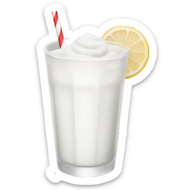 White aesthetic clean Christmas drink sticker