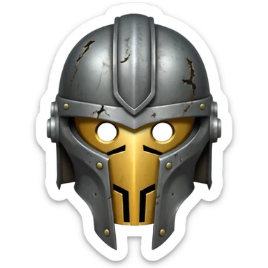 Iron warrior helmet sticker