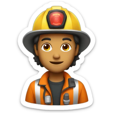 programmer fire fighter sticker
