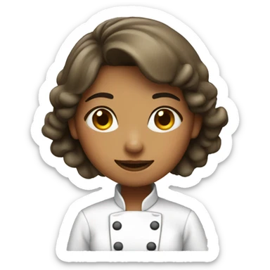 A plus girl chef sticker
