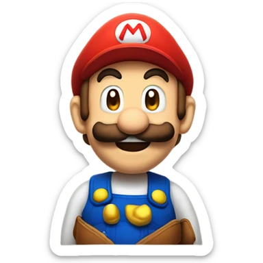 mario exicting sticker
