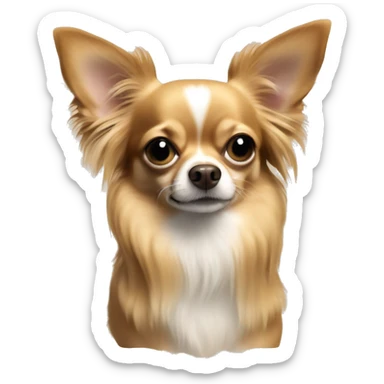 Longhair chihuahua  sticker