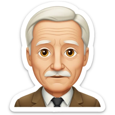 hans jonas, old german philosopher sticker