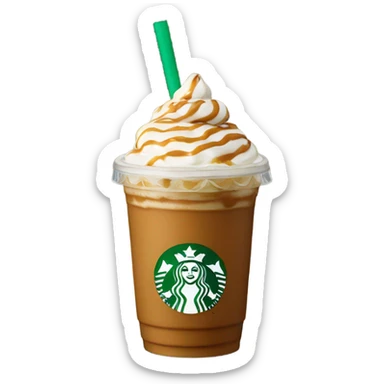 Caramel Crème Frappuccino Starbucks  sticker
