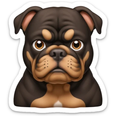 black bulldog Y3 sticker