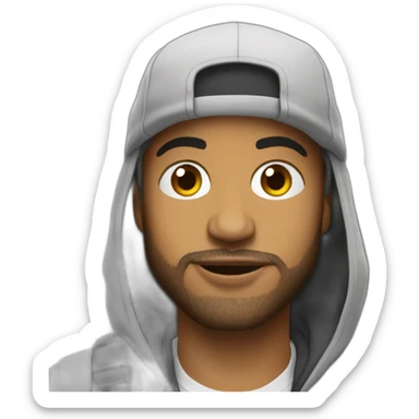 Mena Santana french rap sticker