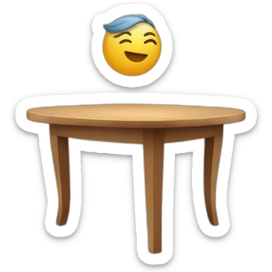 Mec nec qui jete une table sticker