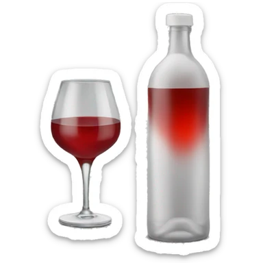 red alcohol sticker