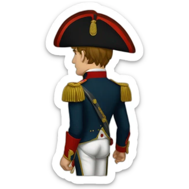 napoleon bonaparte rear side sticker