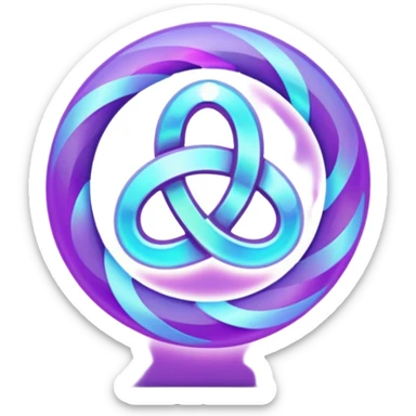 psychic triskelion sticker