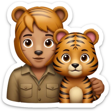 Little bear (man) and little tigre (woman) sticker