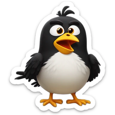 angry bird matilda sticker