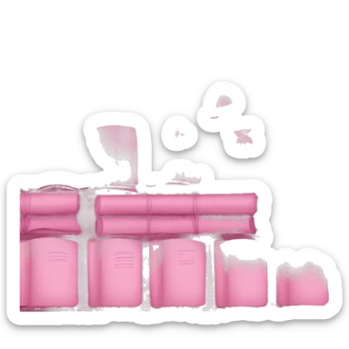 cute pink books sticker