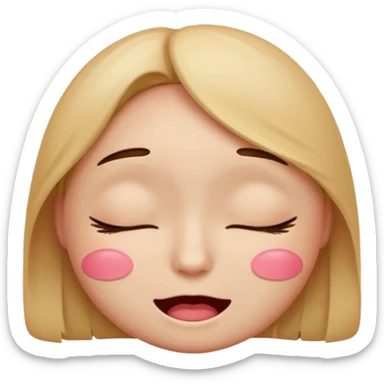 Create a shyness imoji sticker