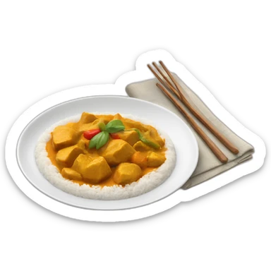 nan sag curry plate sticker