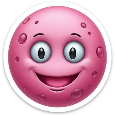 bacteria happy face sticker