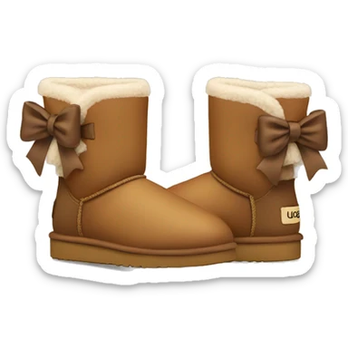 Uggs with bows sticker