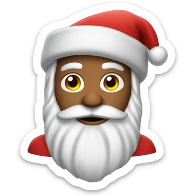 Santa but if he was a firefighter  sticker