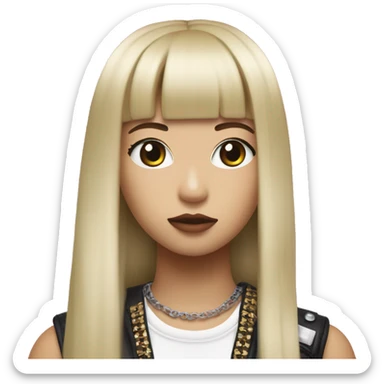 Lisa de blackpink en rockstar sticker