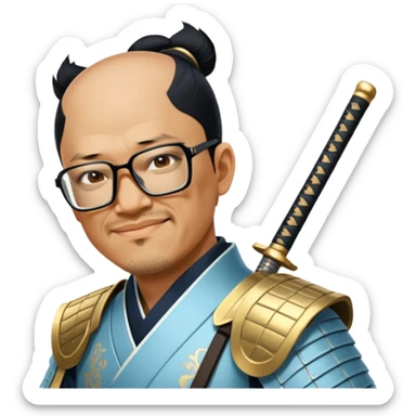 Elegant Samurai sticker