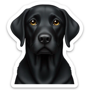 black lab black sticker