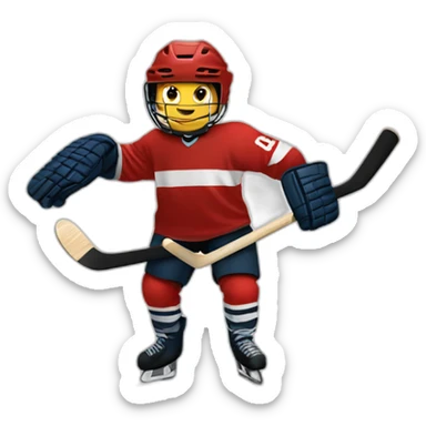 Horse hockey sticker