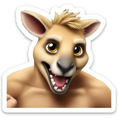 kangaroo boxing jake paul sticker
