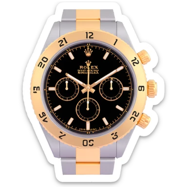 luxury Rolex wristwatch, 3D style, detailed, metallic, elegant, realistic, no text sticker