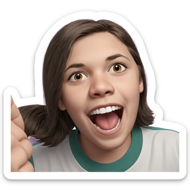 realistic portrait of a boy sticker