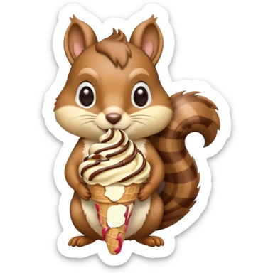 🍦+🐿 sticker