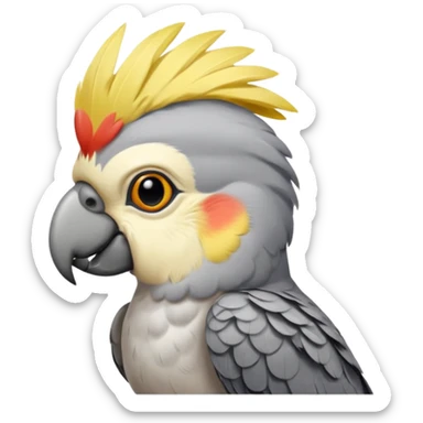 cockatiel parrot bird sticker