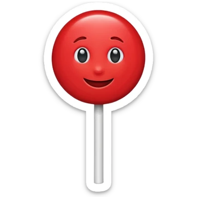 lollipop with eyes and mouth and personality sticker