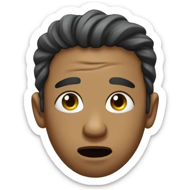 a man full body crying on the floor in a puddle of tears sticker