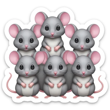 Blind mice sticker