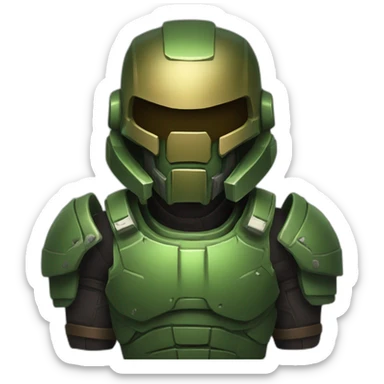 Full armor Doomguy sticker