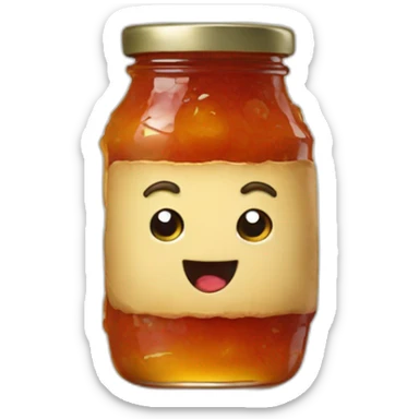 T'choupi qui mange de la confiture sticker