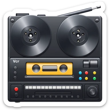 VCR player sticker