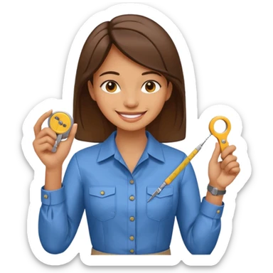 ladies tailor sticker