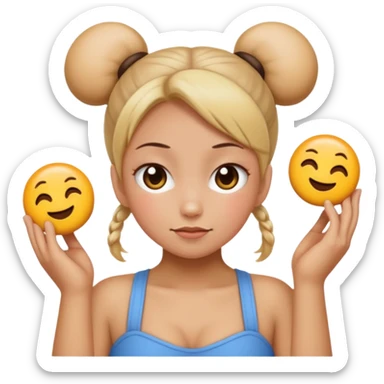 Emoji spanking buns sticker