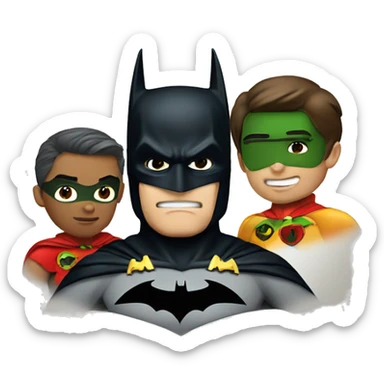 Batman and robin sticker