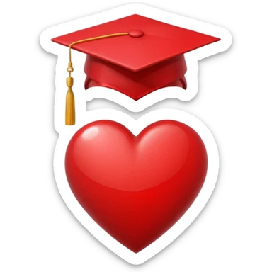 career themed heart sticker