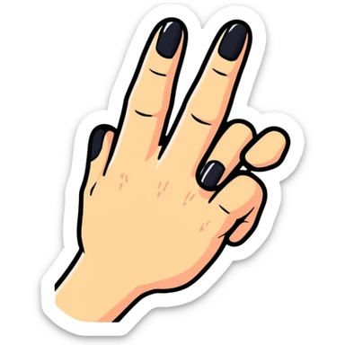 little finger sticker