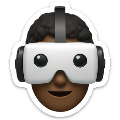 vr headset christmas sticker