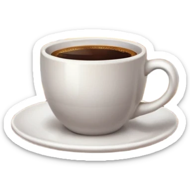 Coffee by a fireplace  sticker