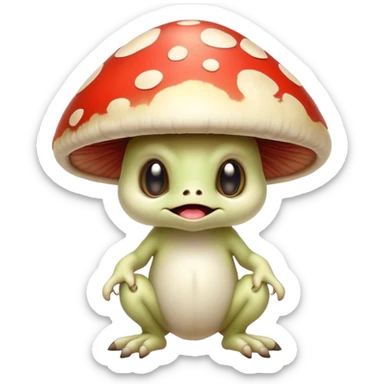 Mushroom gremlin  sticker